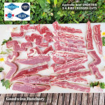 Beef rib SHORTRIB daging iga sapi  frozen Australia AMH 3-4 RIBS crossed cuts 3/8" & 1" (price/kg)